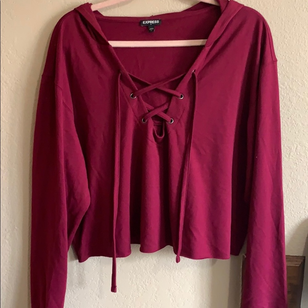 Express Cropped Hoodie